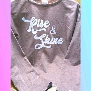 Womens Lavender Bell Sleeve Top